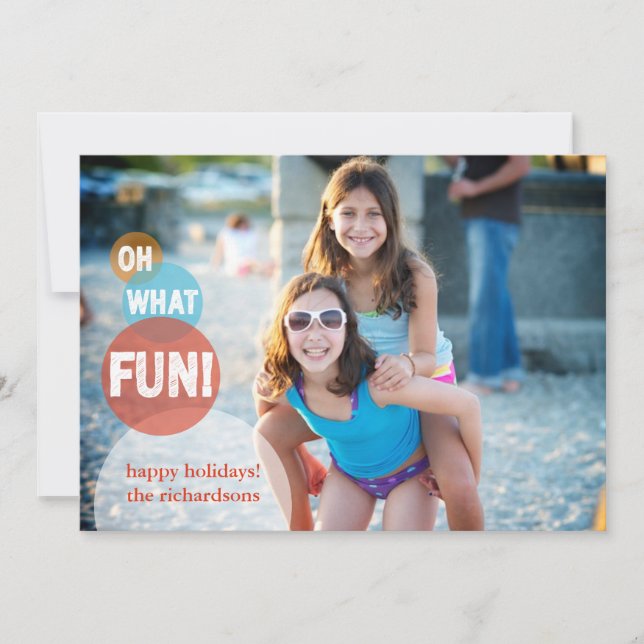Oh What Fun Holiday Card (Front)
