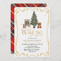 Oh What Fun Holiday Christmas Party Invitation