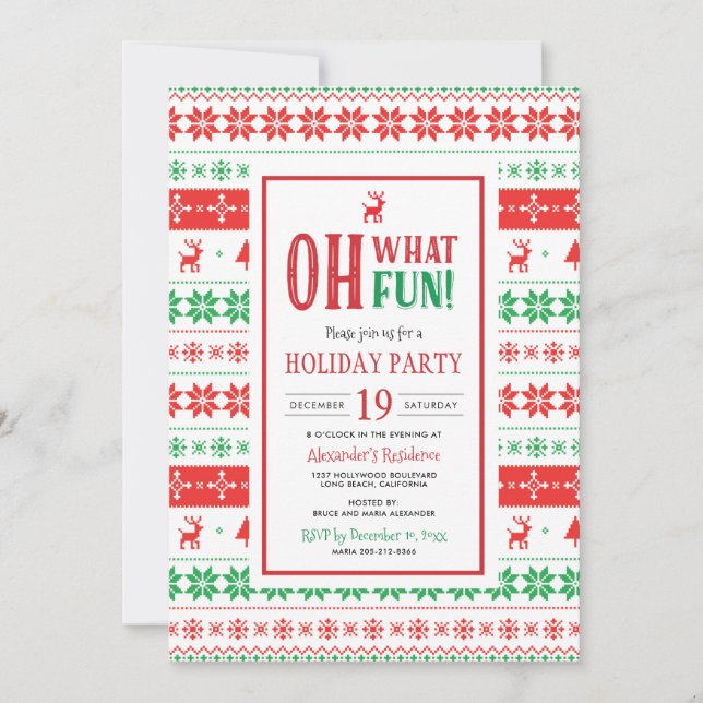 Oh What Fun Holiday Party (Front)