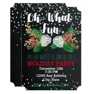 Oh What Fun - Holiday Party Invitation