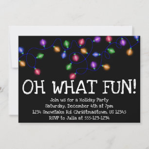 Oh What Fun! Holiday Party Invitation