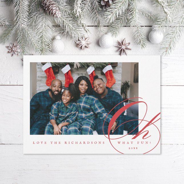 Oh What Fun Holiday Photo Card (Creator Uploaded)