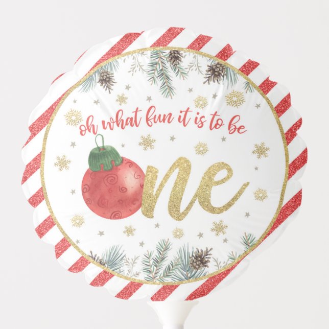 Oh What Fun it is to Be One - Christmas -  Balloon (Front)