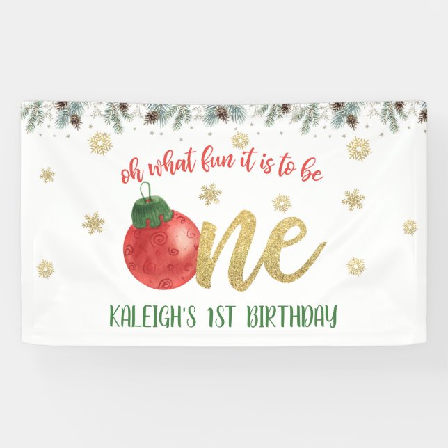 Oh What Fun it is to Be One Christmas Banner (Horizontal)