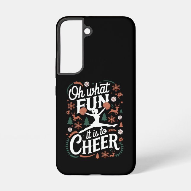 Oh What Fun It Is To Cheer Ugly Cheerleading Xmas Samsung Galaxy Case (Back)