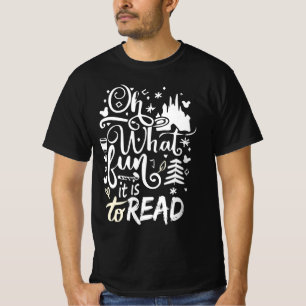 Oh What Fun It Is To Read Librarian Christmas Book T-Shirt