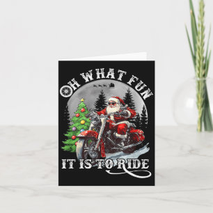 Oh What Fun It Is To Ride Funny Motorcycle Christm Card