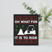 Oh What Fun It Is To Ride Golf Cart Christmas (Standing Front)