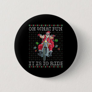 Oh What Fun It Is To Ride Motorcycle Christmas Gif Button
