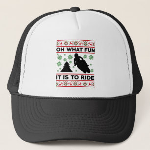 Oh What Fun It Is To Ride Motorcycle Dirt Bike Trucker Hat