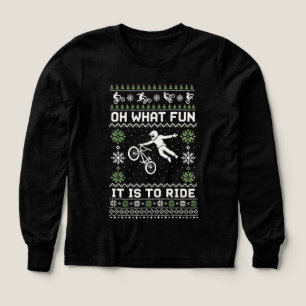 Oh What Fun It Is to RideFunny BMX Christmas Sweat Tri-Blend Shirts