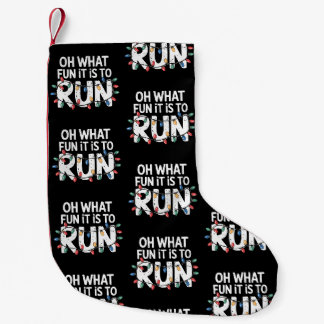 Oh What Fun It Is To Run Christmas Lights Runner Small Christmas Stocking