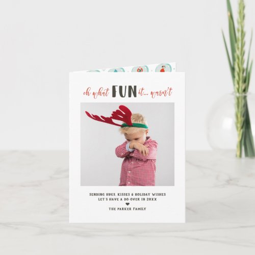 Oh What Fun It Wasnt  Do_Over Christmas Photo Card