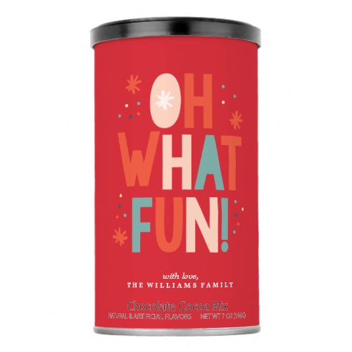 Oh What Fun  Personalized Drink Mix