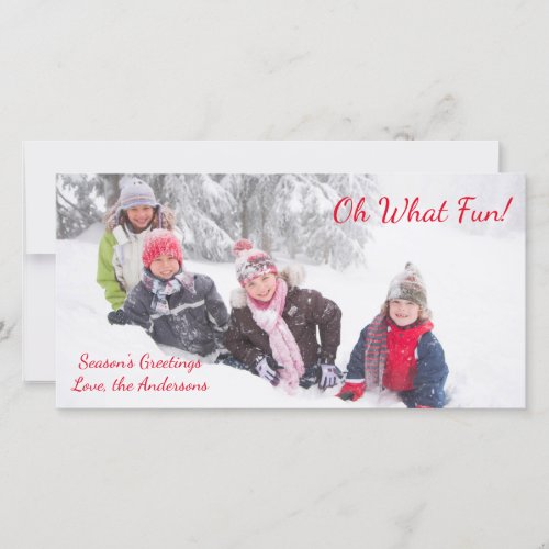 Oh What Fun _ Photo Card