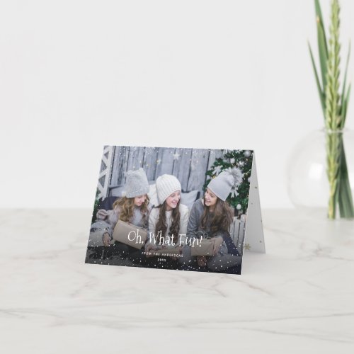 Oh What Fun Photo Christmas Cards