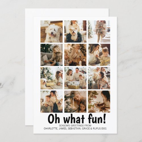 Oh What Fun Photo Christmas Personalized Holiday