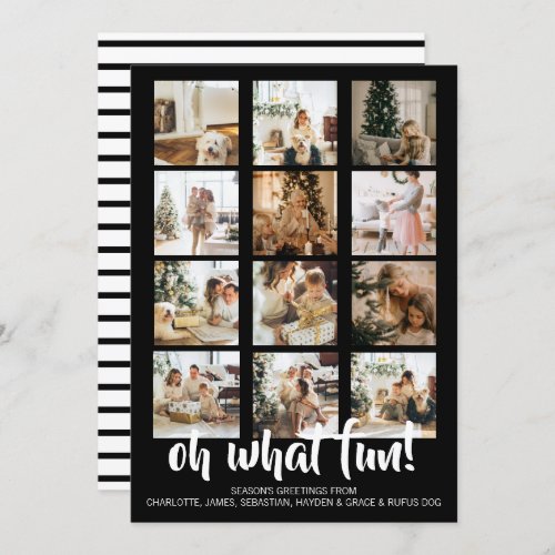 Oh What Fun Photo Christmas Personalized Holiday Card