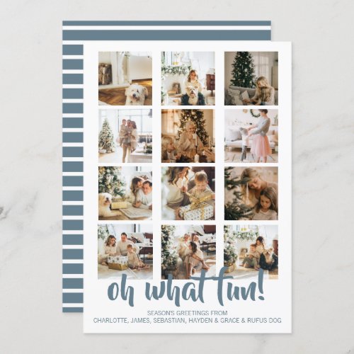 Oh What Fun Photo Christmas Personalized Holiday Card