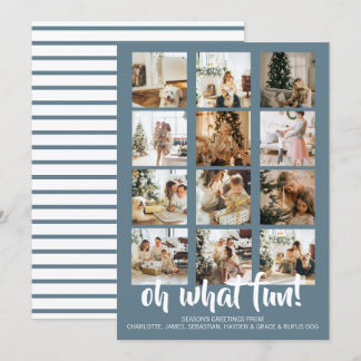Oh What Fun Photo Christmas Personalized Holiday Card