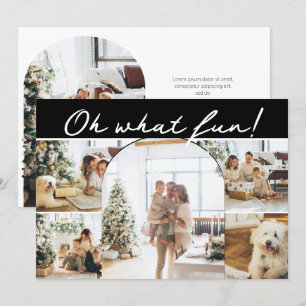 Oh What Fun Photo Christmas Personalized Holiday Card