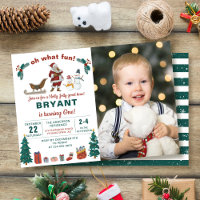 Oh What Fun Santa Claus Christmas Birthday Photo