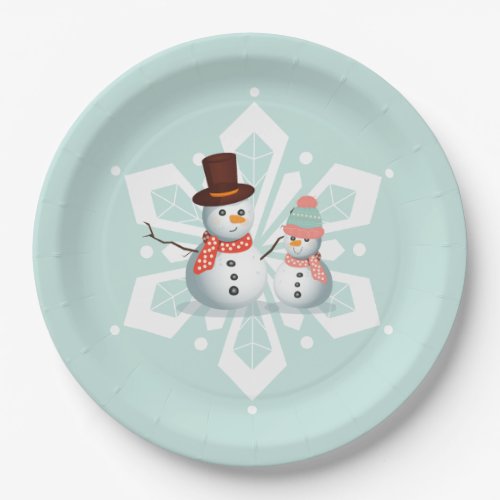 Oh What Fun Snowman Birthday  Paper Plates