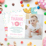 Oh What Fun Sweet Donuts Birthday Party Photo Thank You Card<br><div class="desc">Oh What Fun Sweet Donuts Birthday Party Photo Thank You Card</div>