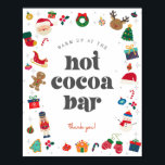 Oh What Fun Winter Christmas Hot Cocoa Bar Sign<br><div class="desc">Oh What Fun! The perfect way to celebrate your little one's birthday in style during the magical holiday season! This printable template package is designed to make your child's winter birthday party unforgettable. ★ If you need coordinating décor, please check my matching collection. If you have any questions about this...</div>