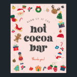 Oh What Fun Winter Christmas Hot Cocoa Bar Sign<br><div class="desc">Oh What Fun! The perfect way to celebrate your little one's birthday in style during the magical holiday season! This printable template package is designed to make your child's winter birthday party unforgettable. ★ If you need coordinating décor, please check my matching collection. If you have any questions about this...</div>