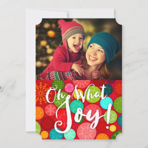 Oh What Joy Custom Holiday Photo Card