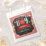 "Oh What Joy, It's A Boy!" Christmas Baby Shower Favor Bag<br><div class="desc">Celebrate in style with these trendy baby shower favor bags. The design is easy to personalize with your own wording and your family and friends will be thrilled when they see these fabulous favor bags. Matching products can be found in the collection.</div>