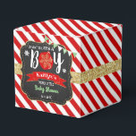 "Oh What Joy, It's A Boy!" Christmas Baby Shower Favor Boxes<br><div class="desc">Celebrate in style with these trendy favor boxes. The design is easy to personalize with your own wording and your family and friends will be thrilled when they receive this fabulous party favor boxes. Matching items can be found in the collection.</div>