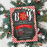 "Oh What Joy, It's A Boy!" Christmas Baby Shower Invitation<br><div class="desc">Celebrate in style with these trendy typography "Oh What Joy,  It's A Boy!" Christmas baby shower invitations. The design is perfect for a winter or December boys baby shower. The design is easy to personalize and your guests will be thrilled when they receive these stylish invites.</div>