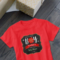 "Oh What Joy, It's A Boy!" Christmas Baby Shower T-Shirt