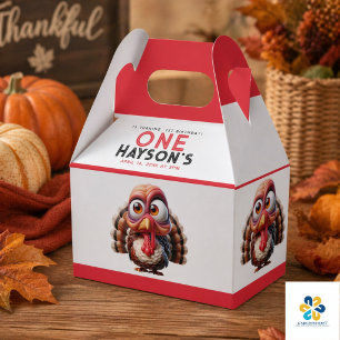 Oh what's fun Caricatures  Turkey 1st Birthday Favor Boxes