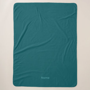 Oh Wow I Don't Believe It Teal Sherpa Blanket