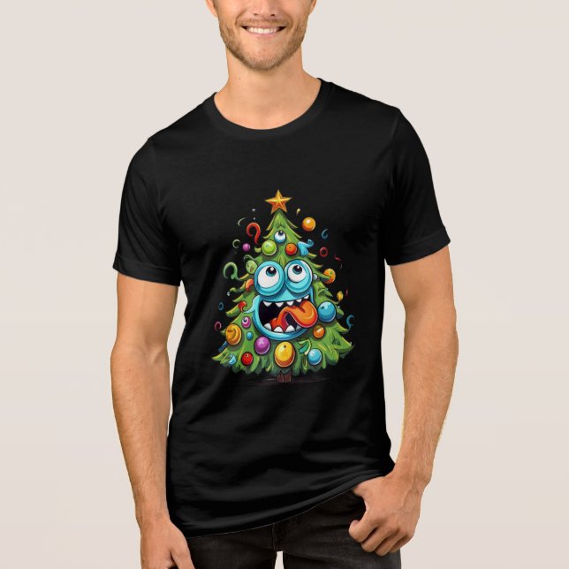Oh Xmas tree Tri-Blend Shirt (Front)