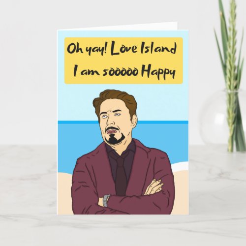 Oh Yay Love Island Birthday Card