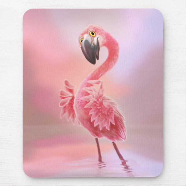 Oh Yeah Flamingo! Mouse Pad (Front)
