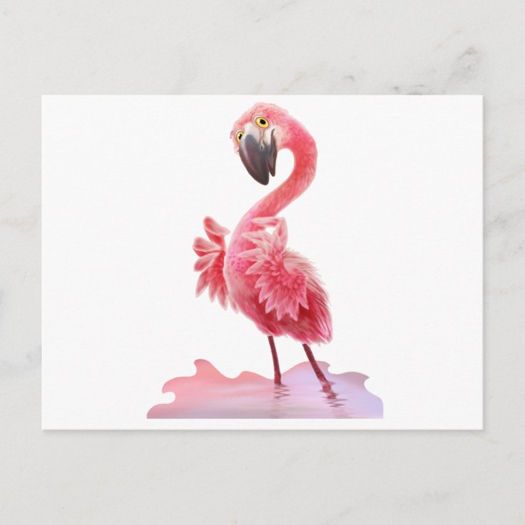 Oh Yeah Flamingo! Postcard | Zazzle