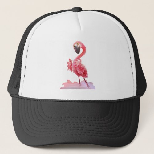 Oh Yeah Flamingo Trucker Hat