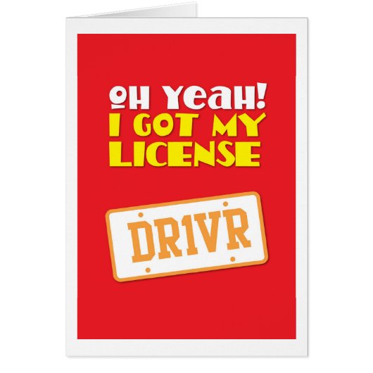 Oh yeah! I got my License! DR1VER Cards (Front)