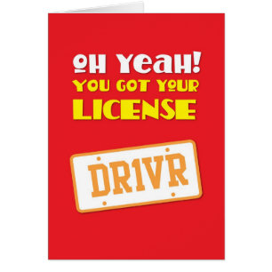 Oh yeah! you got your license! DR1VR Cards