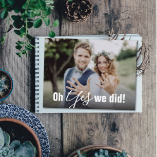 Oh Yes We Did Wedding Announcement Postcard