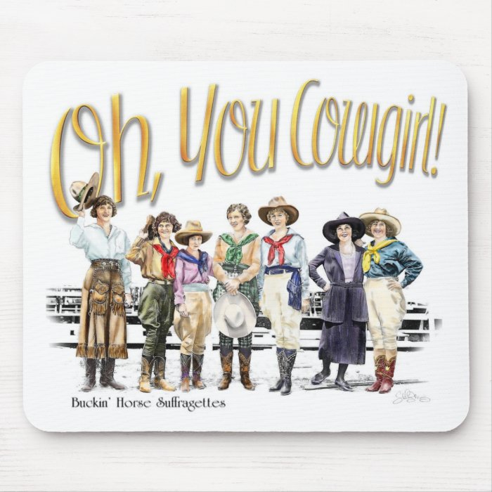 Oh You Cowgirl Collection Mousepads