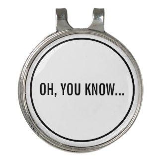 Oh, You Know Funny Sarcastic Hollywood Headline Golf Hat Clip
