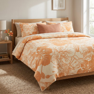 Ohai Alii Flower Pattern Hawaiian Tropical Duvet Cover