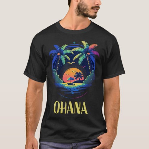 Ohana Hawaii Outfit Women s  Men s Aloha Hawaiian T_Shirt