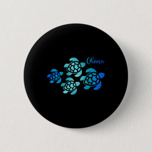 Ohana Sea Turtle Family Hawaii Vacation Tropical H Button